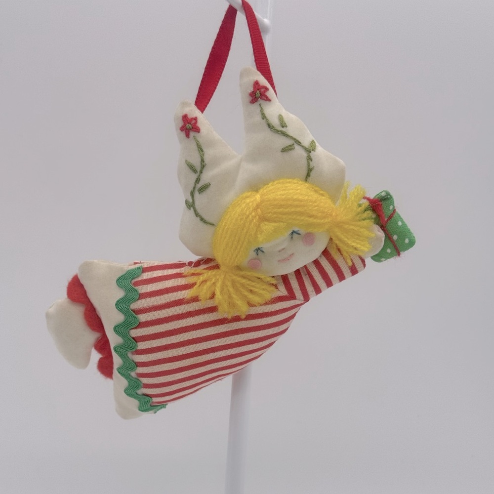 ANGEL PILLOW HANDMADE VINTAGE ORNAMENT